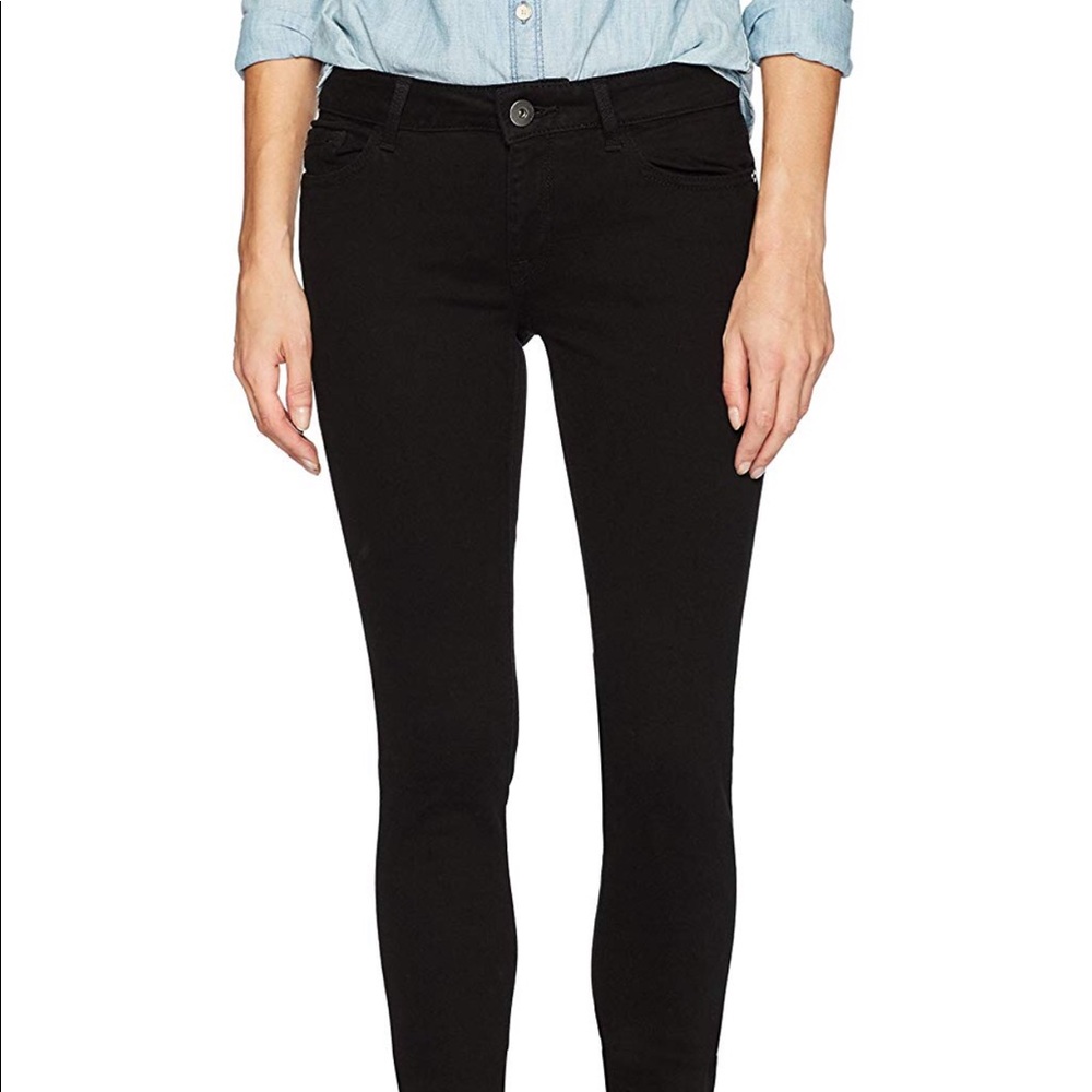 DL 1961 Black Skinny Jeans, Sz 27